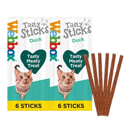 Webbox Tasty Sticks Duck Cat Treats 30g (6pcs)
