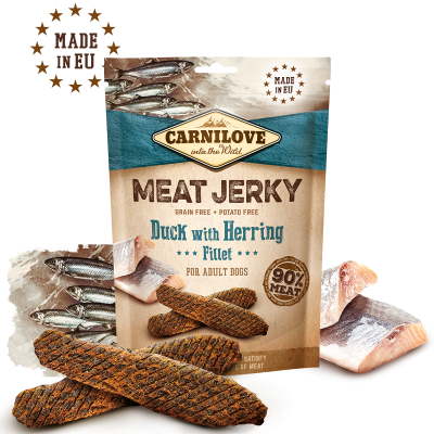 Carnilove Meat Jerky Duck with Herring Fillet 100 G