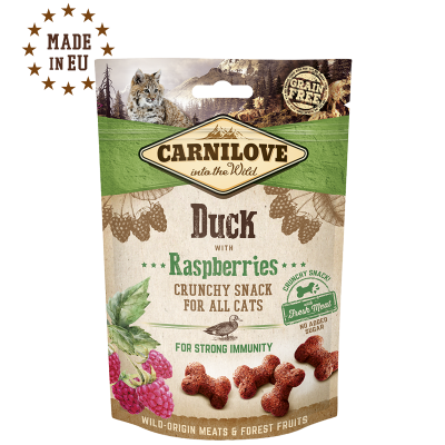 Carnilove Snack Crunchy Duck with Raspberries 50g