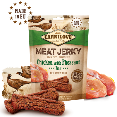 Carnilove Snack Meat Jerky Poulet &amp; Faisan 100 G