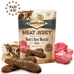 Carnilove Meat Jerky Snack Beef &amp; Beef Muscle Fillet 100 G 