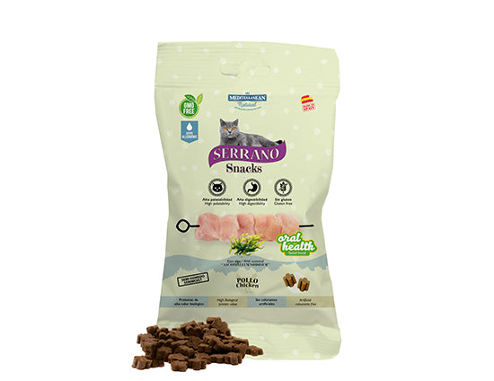 Serrano Snacks pour chats Poulet Oral Care 50g