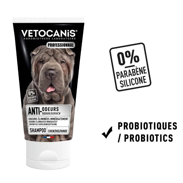 Professional Anti-Odor Shampoo for Dogs. 300ml 