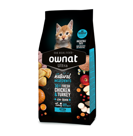 OWNAT Aliment Sec pour Chat ULTRA KITTEN 3 Kg