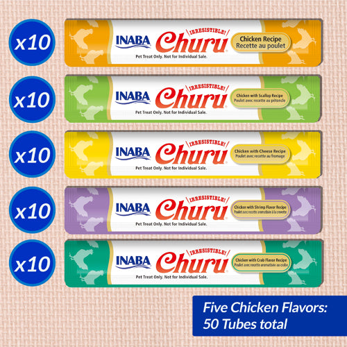 Churu 50 ct Chicken Variety Jar (14gx50)