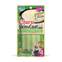 CHURU SKIN & COAT Chicken with Scallop Recipe (14gx4)
