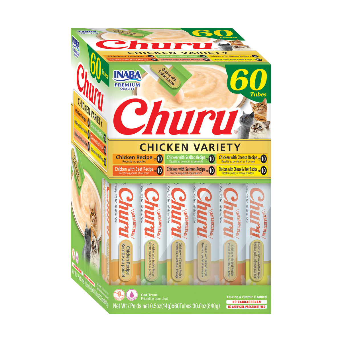 CHURU 60 ct Chicken Variety Box (14gx60)