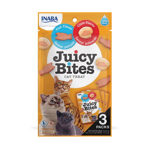 JUICY BITES Saveurs de poisson et de palourdes (11,3gx3)