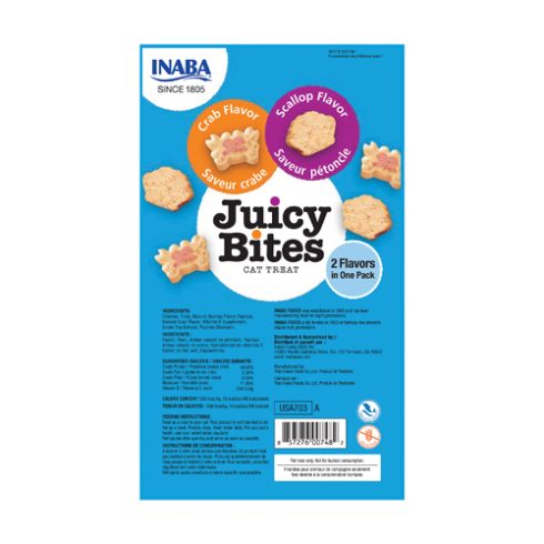 JUICY BITES Saveurs de crabe et de pétoncle (11,3gx3)