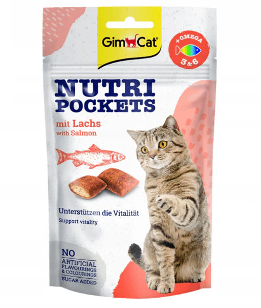 GIMCAT Nutri Pockets with Salmon 60G