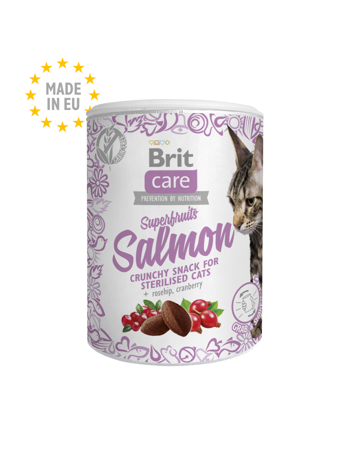 Brit Care Cat Snack Superfruits Salmon 100 G