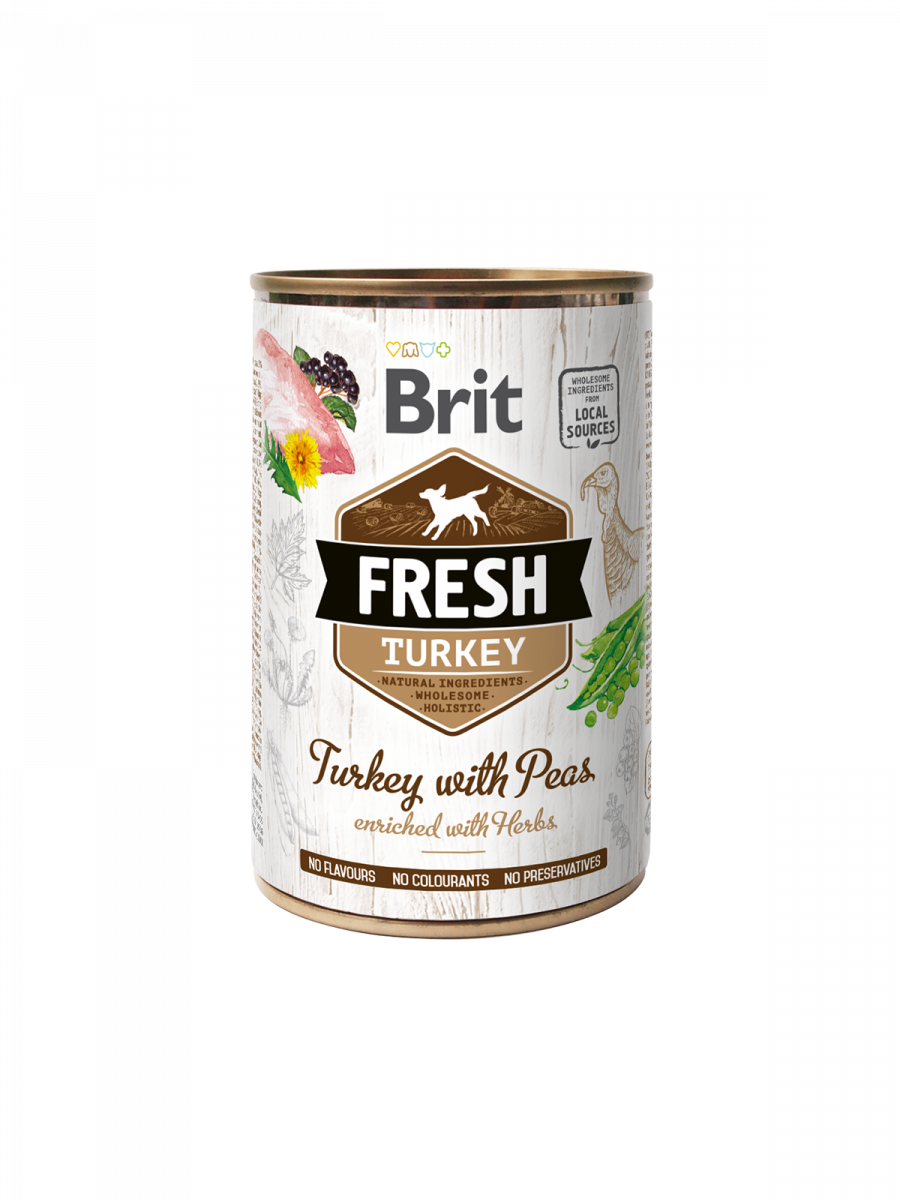 Brit Fresh Turkey with Peas 400 g