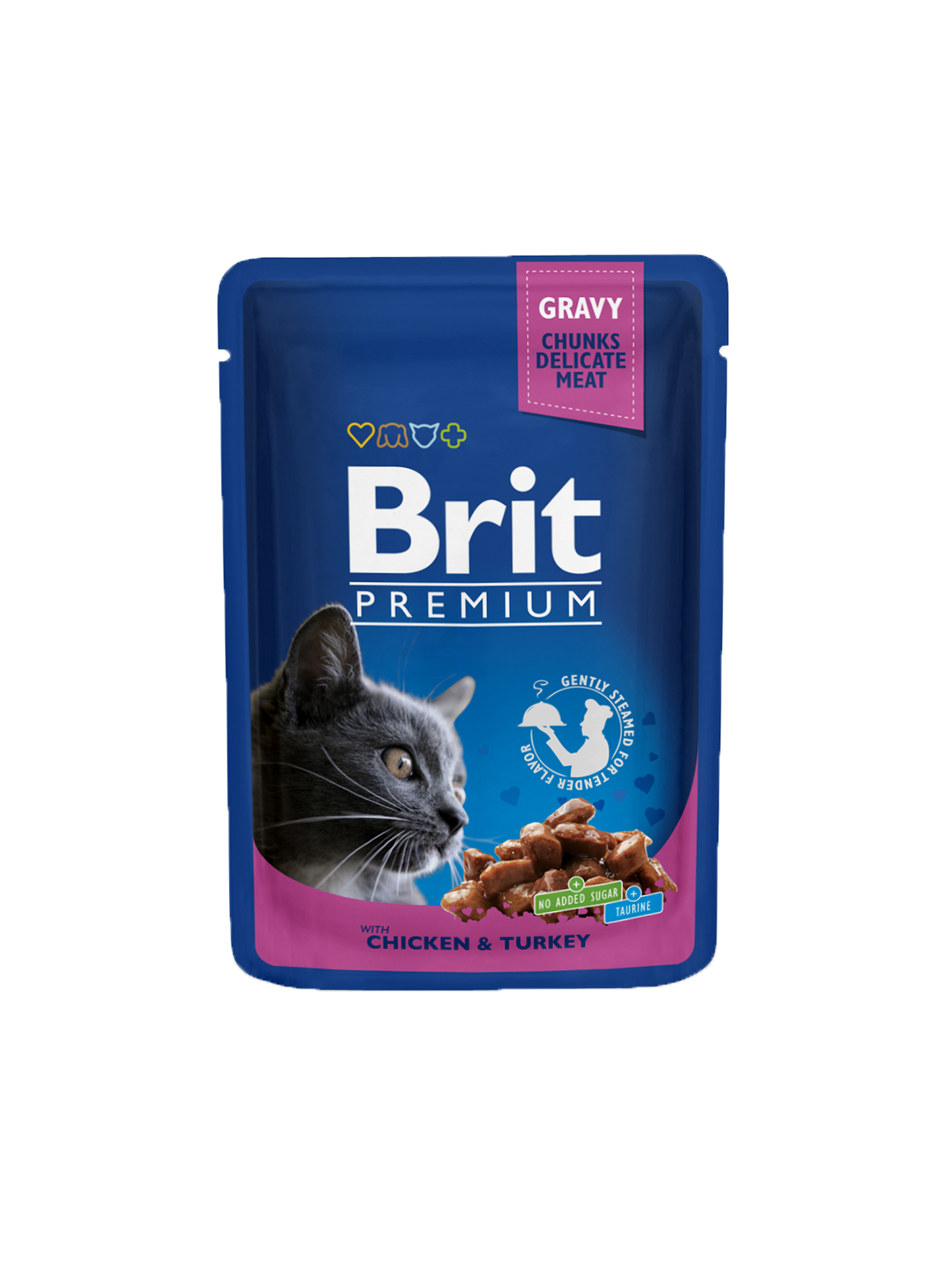 Brit Premium Cat Pouches with Chicken &amp;amp; Turkey 100 G