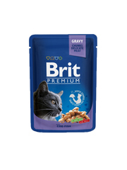 Brit Premium Cat Aliment Humide Chat Pouches with Cod Fish 100 G