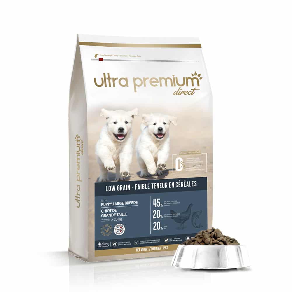 Ultra Premium Direct Croquettes Super Premium pour Chiot de Grande Taille (poids adulte &gt;30 Kg)  12 Kg