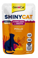 Gimcat Aliment Humide Chat Shinycat Sachet  pour chat adulte Stérilisé poulet 70g