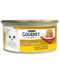 Tartelette PURINA® GOURMET® GOLD Aliment Humide Chat au poulet et à la carotte 85g
