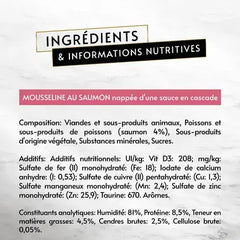 GOURMET® REVELATIONS au Saumon Aliment Humide Chat - Les Mousselines nappées de Sauce (4x57g)