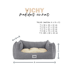 YAGU LIT CONFORT VICHY NEGRO T-4