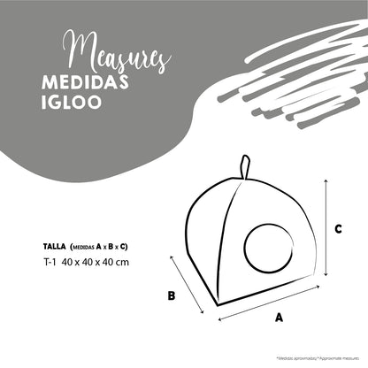 YAGU IGLOO CALIFORNIE T-U 40 x 40 x 40 CM
