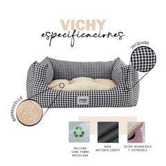 YAGU LIT CONFORT VICHY NEGRO T-4