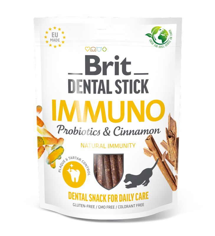 Brit Dental Stick with Immuno Probiotics & Cinnamon 251g (7pcs)