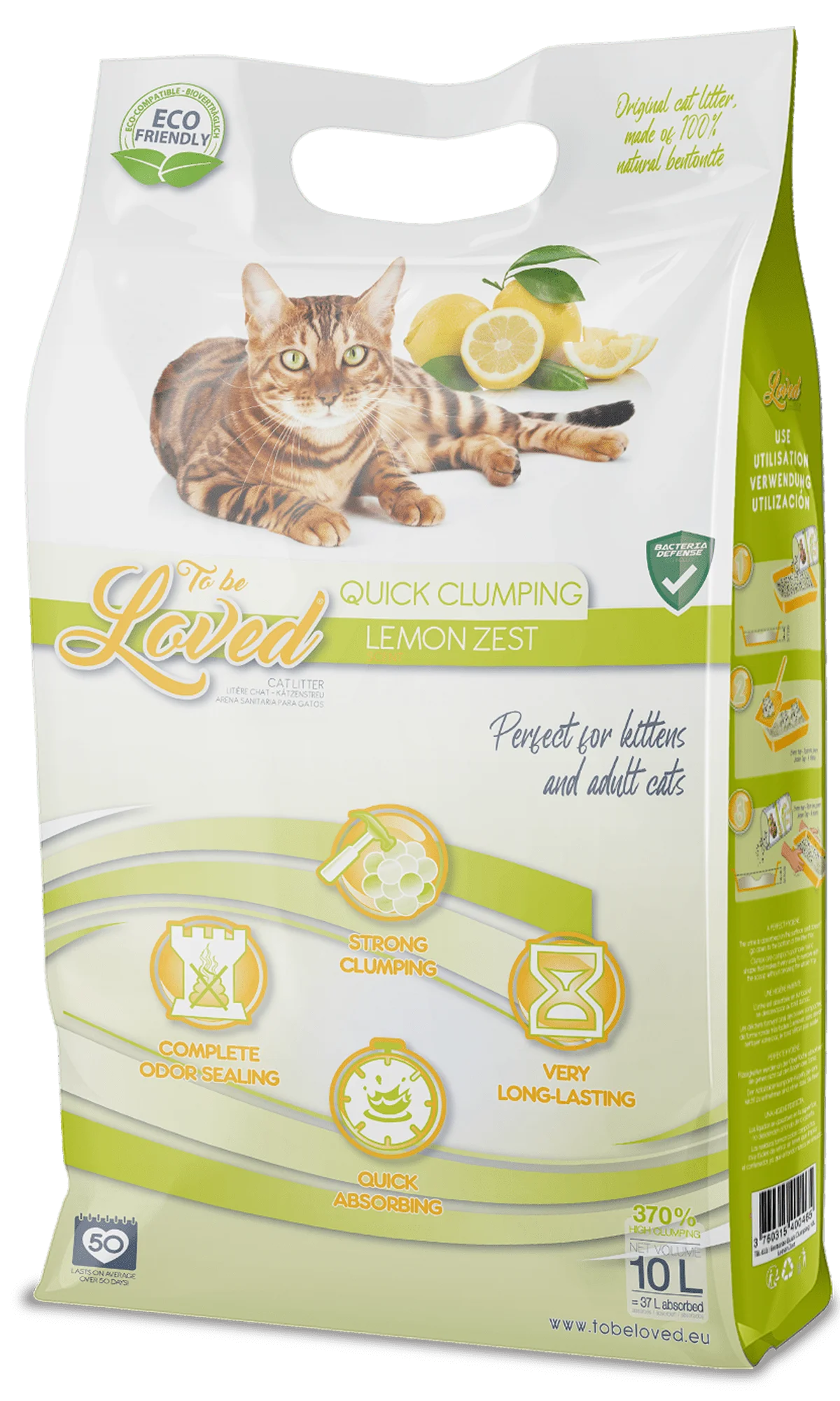 Litière TOBELOVED Lemon Zest 10 L