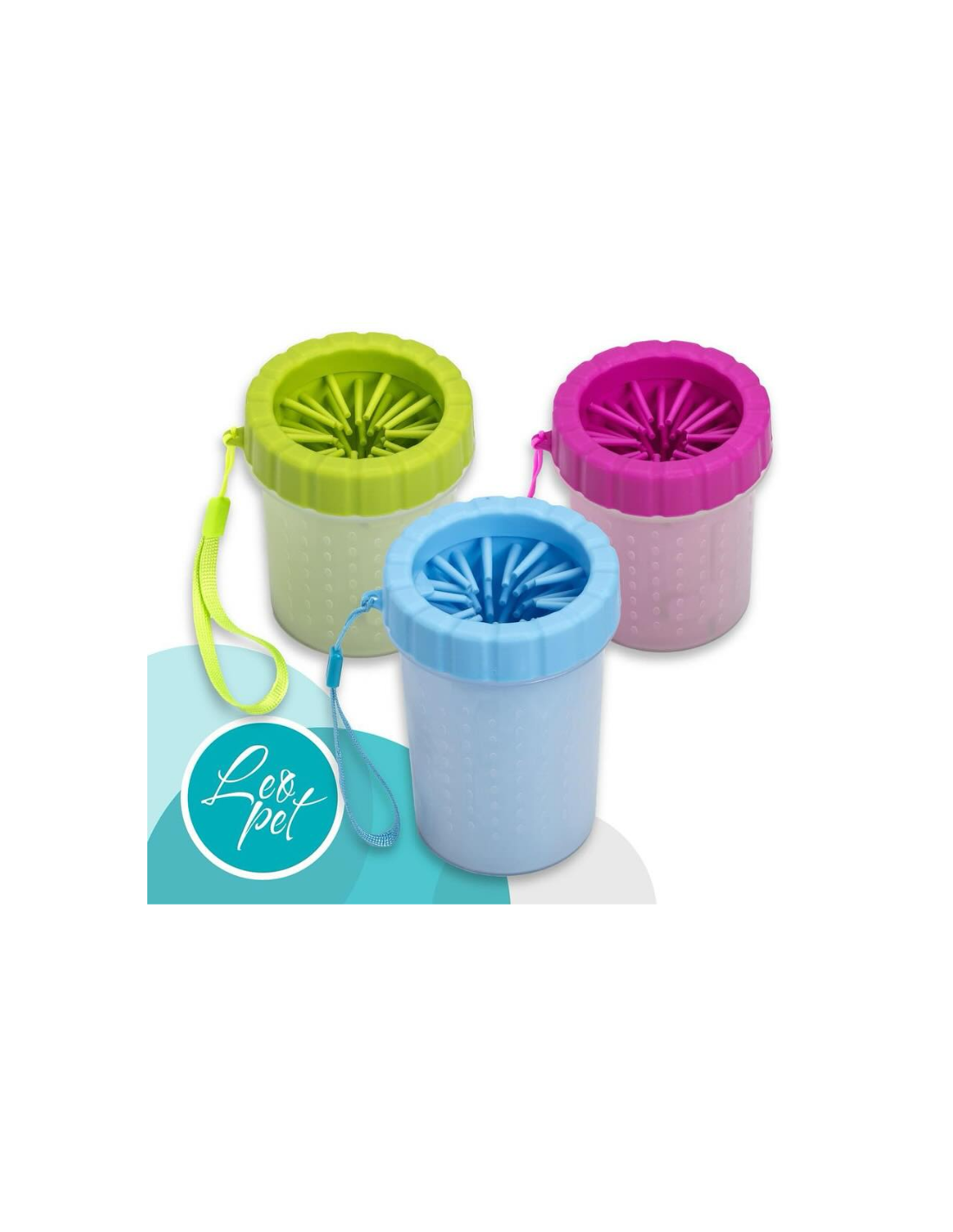 Leopet - Nettoyant de pattes en silicone S-M  Ø9x11h