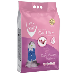 VanCat Litière agglomérante Baby Powder 10 Kg (11,8 L)