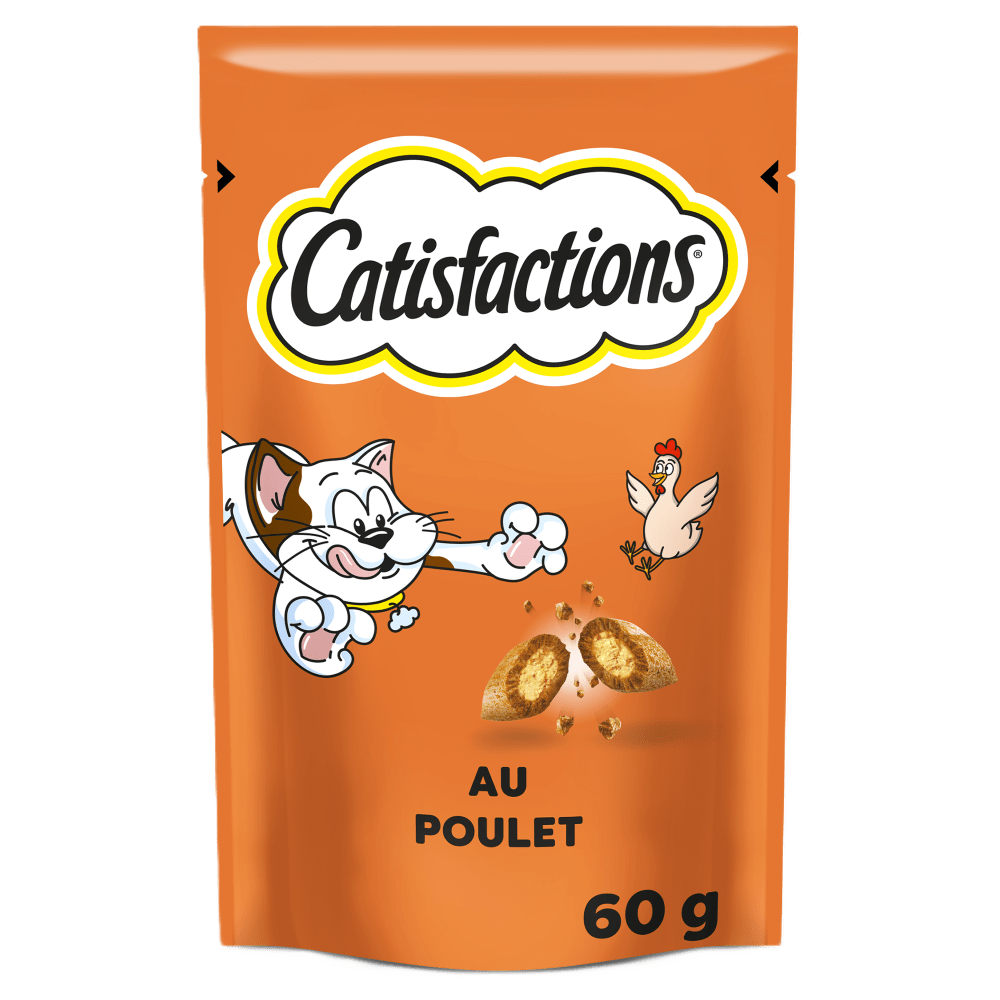 CATISFACTIONS™ Friandises au poulet pour chat et chaton 60g
