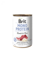BRIT MONO PROTEIN Aliment Humide Chien AGNEAU & RIZ 400 G