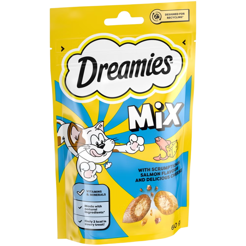 CATISFACTIONS™ Friandises saumon et au fromage pour chat 60g