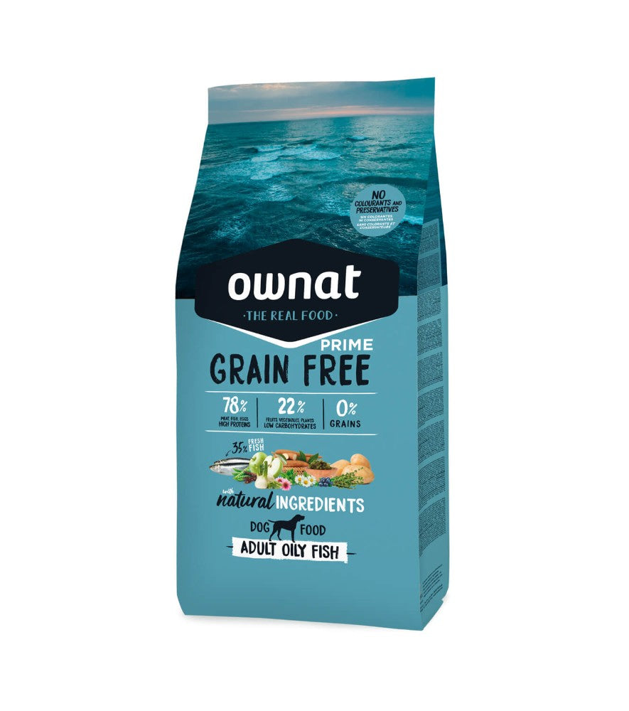 OWNAT GRAIN FREE PRIME ADULT OILY FISH 12 KG