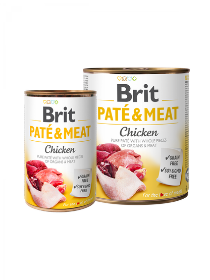 BRIT Aliment Humide Chien PÂTÉ & VIANDE - POULET 400 G