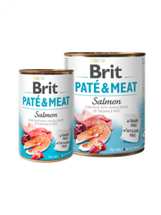 BRIT Aliment Humide Chien PÂTÉ & VIANDE - SAUMON 400 G