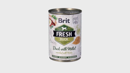 Brit Aliment Humide Chien Fresh Duck with Millet 400 G