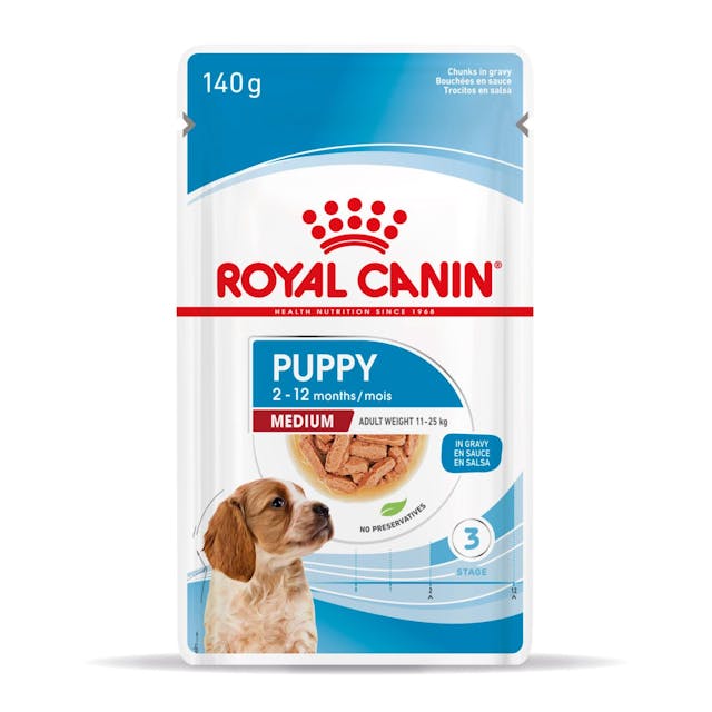 Royal Canin Medium Puppy Sauce - Sachet fraîcheur pour chiot 140g