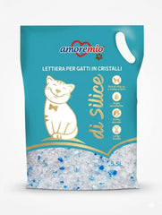 Amoremio LITIÈRE EN SILICE POUR CHATS – 5,5 L