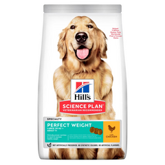 HILL'S SCIENCE PLAN Aliment Sec Chien Large Breed Perfect Weight au Poulet 12 KG