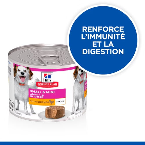 Hill&#39;s SCIENCE PLAN Small &amp; Mini - Mousse pour Chien Adulte - Petites et Très Petites Races 200 G