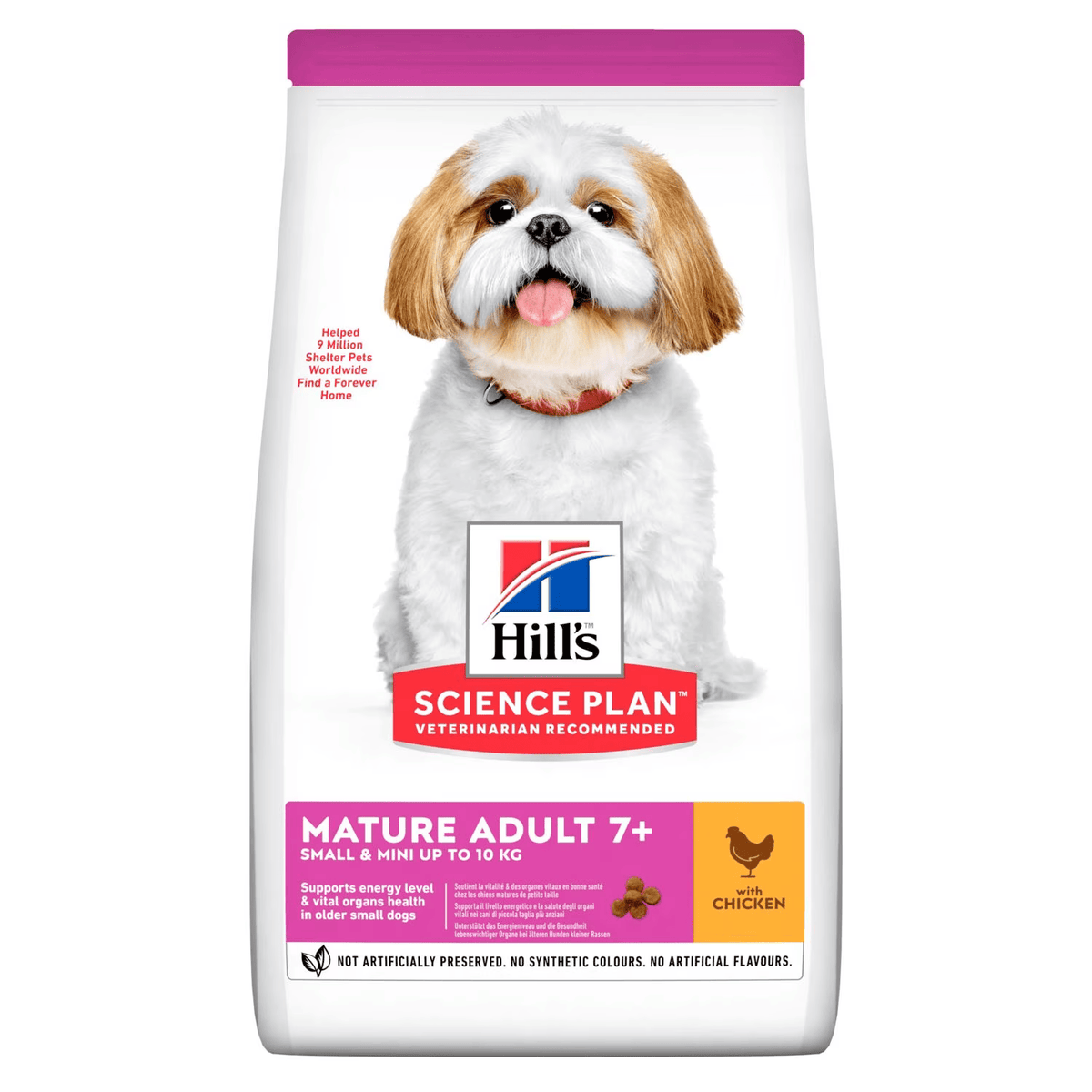 HILL&#39;S SCIENCE PLAN Aliment pour Chien Adulte Mature 7+ Small &amp; Mini au Poulet 3 KG