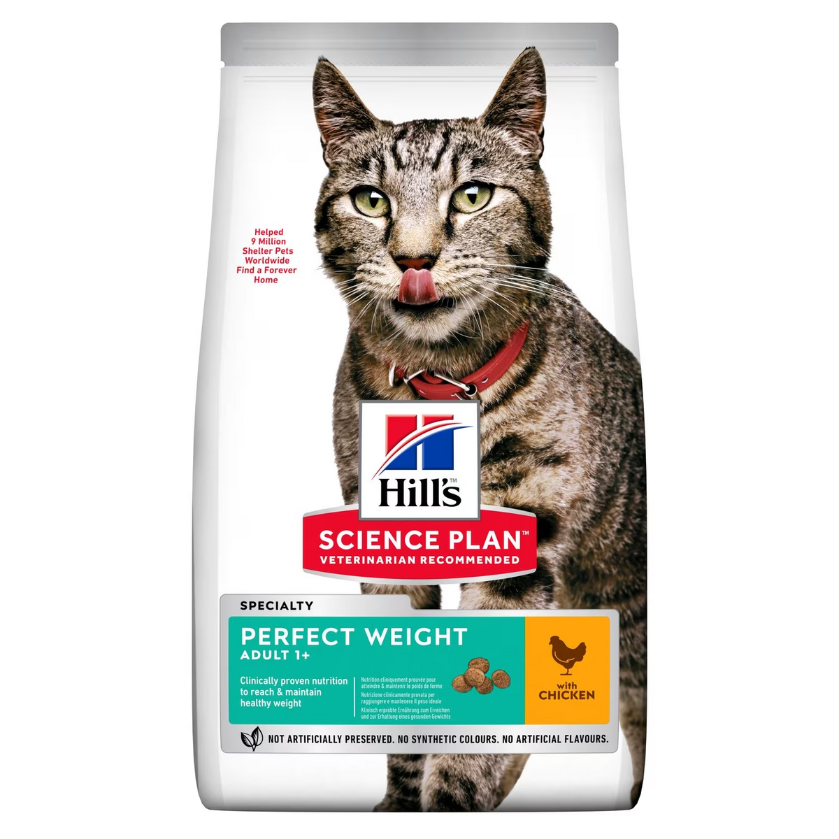 HILL&#39;S SCIENCE PLAN Adult Cat Perfect Weight Chicken 2.5 Kg