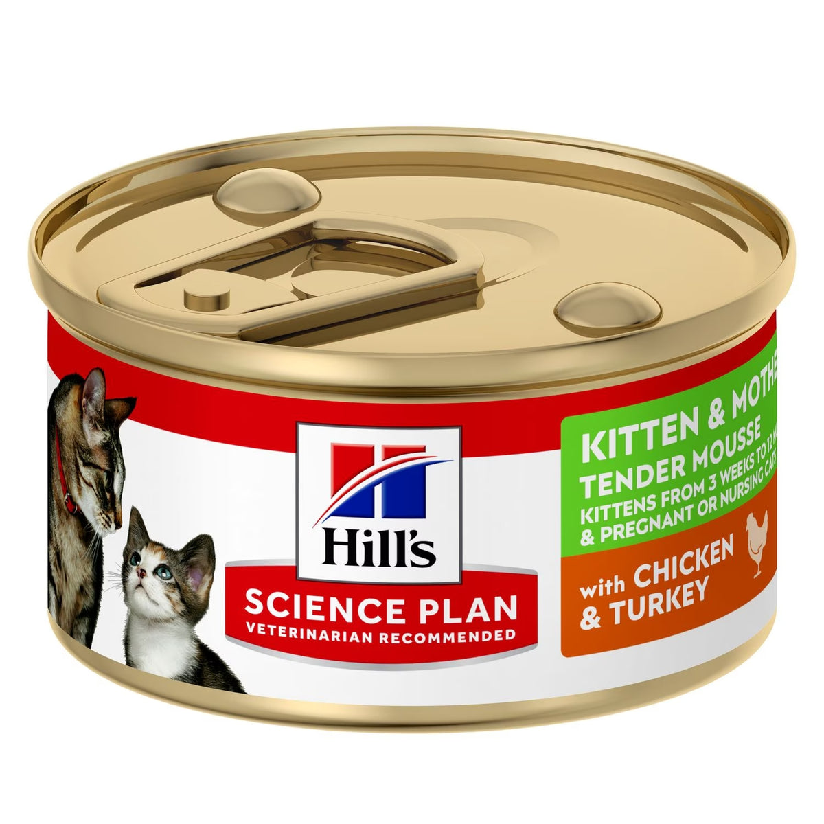 Hill&#39;s SCIENCE PLAN Mousse pour Chaton et Chatte gestante ou allaitante - au Poulet et à la Dinde 85 G