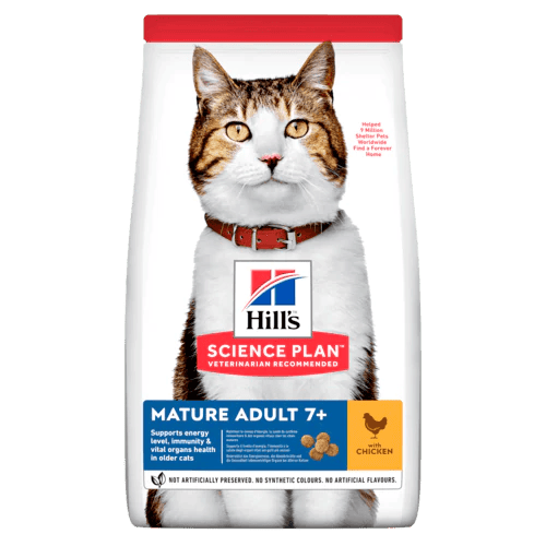 HILL&#39;S SCIENCE PLAN Aliment pour Chat Adulte Mature 7+ Poulet 1,5 KG