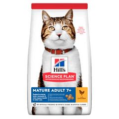 HILL'S SCIENCE PLAN Aliment Sec pour Chat Adulte Mature 7+ Poulet 1,5 KG