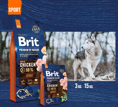Brit Premium by Nature Aliment Sec Chien Sport 15 kg