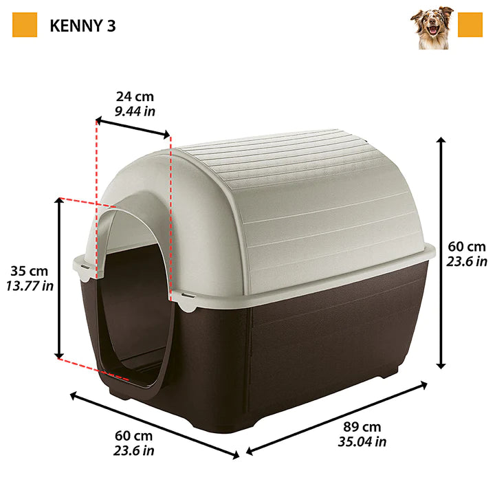 Kenny outdoor plastic kennel (Size 3)