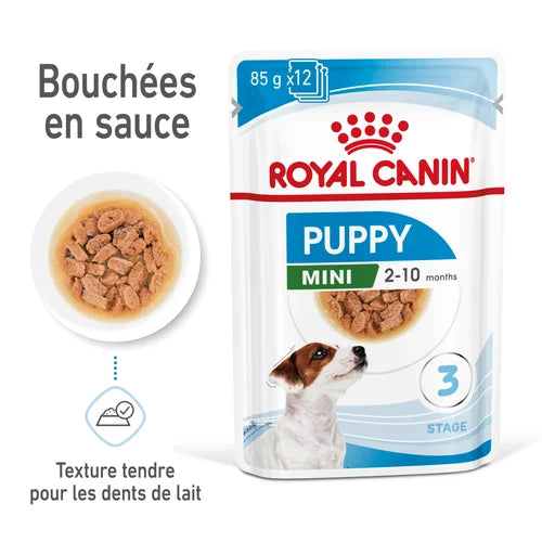 Royal Canin Mini Puppy Sauce - Sachet fraîcheur pour chiot 85 G