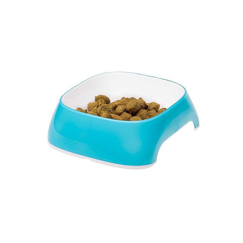 GLAMOR bowl Plastic bowl for dogs and cats. 13 x 12 xh 3.5 cm - 0.2 L (SUPER SMALL)