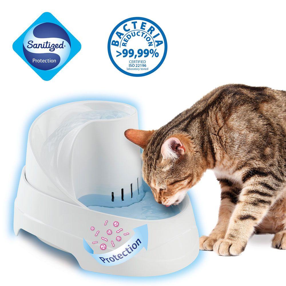 VEGA ASSAINISSÉ Fontaine pour chat et petit chien 2L